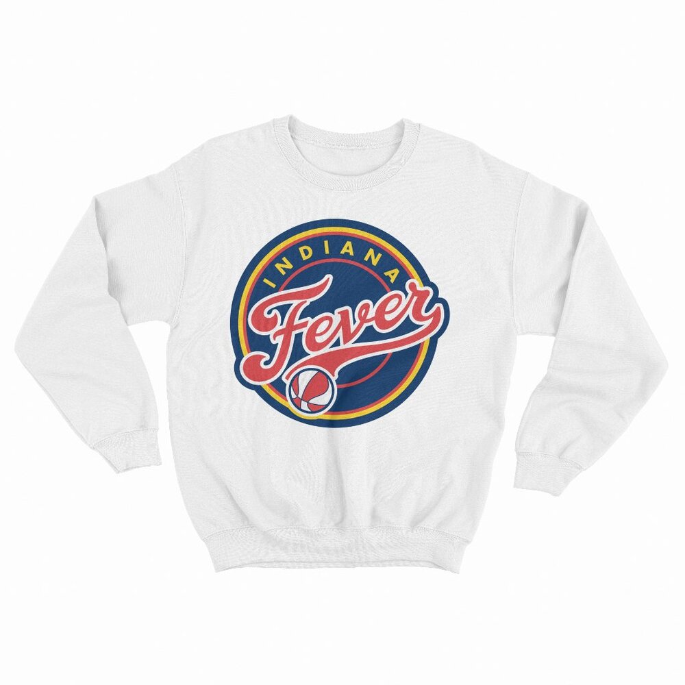WNBA Indiana Fever Fan Base White Sweater